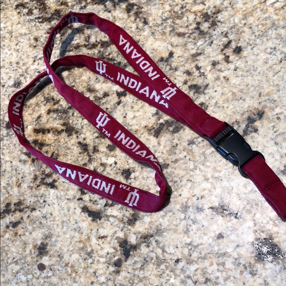 Indiana University lanyard
